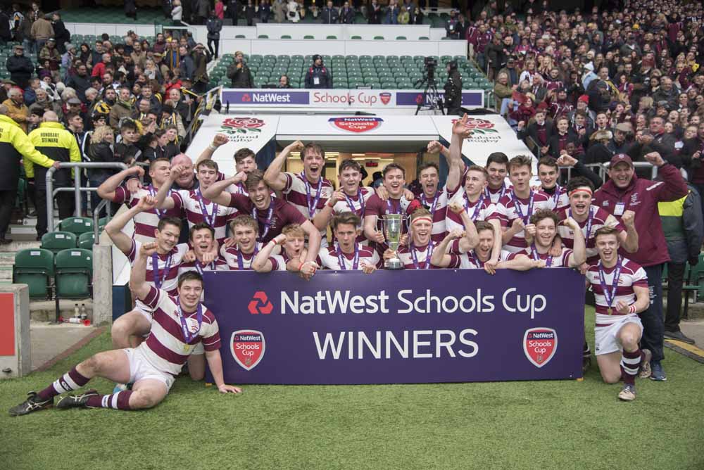 NatWest Schools Cup Final (won 18-10 against QEGS Wakefield